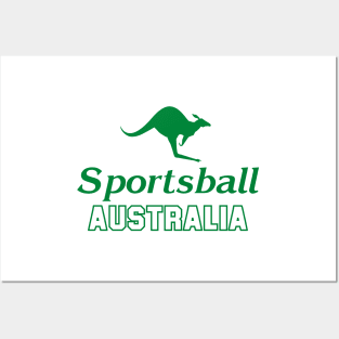 SPORTSBALL AUSTRALIA Caddy Green Posters and Art